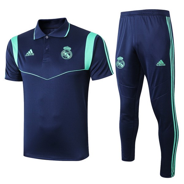 Replicas Polo Real Madrid Conjunto Completo 2019/20 Azul Marino